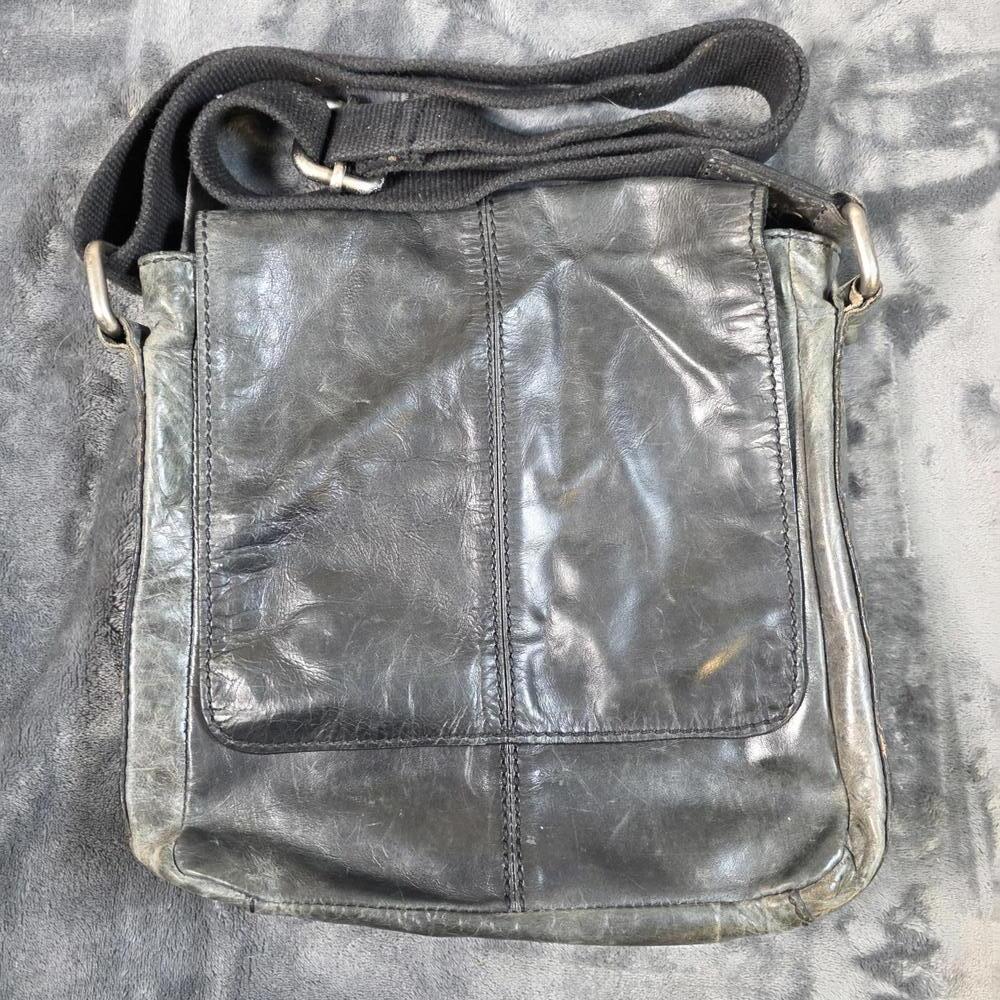 Fossil Vintage Olive Green Leather Crossbody